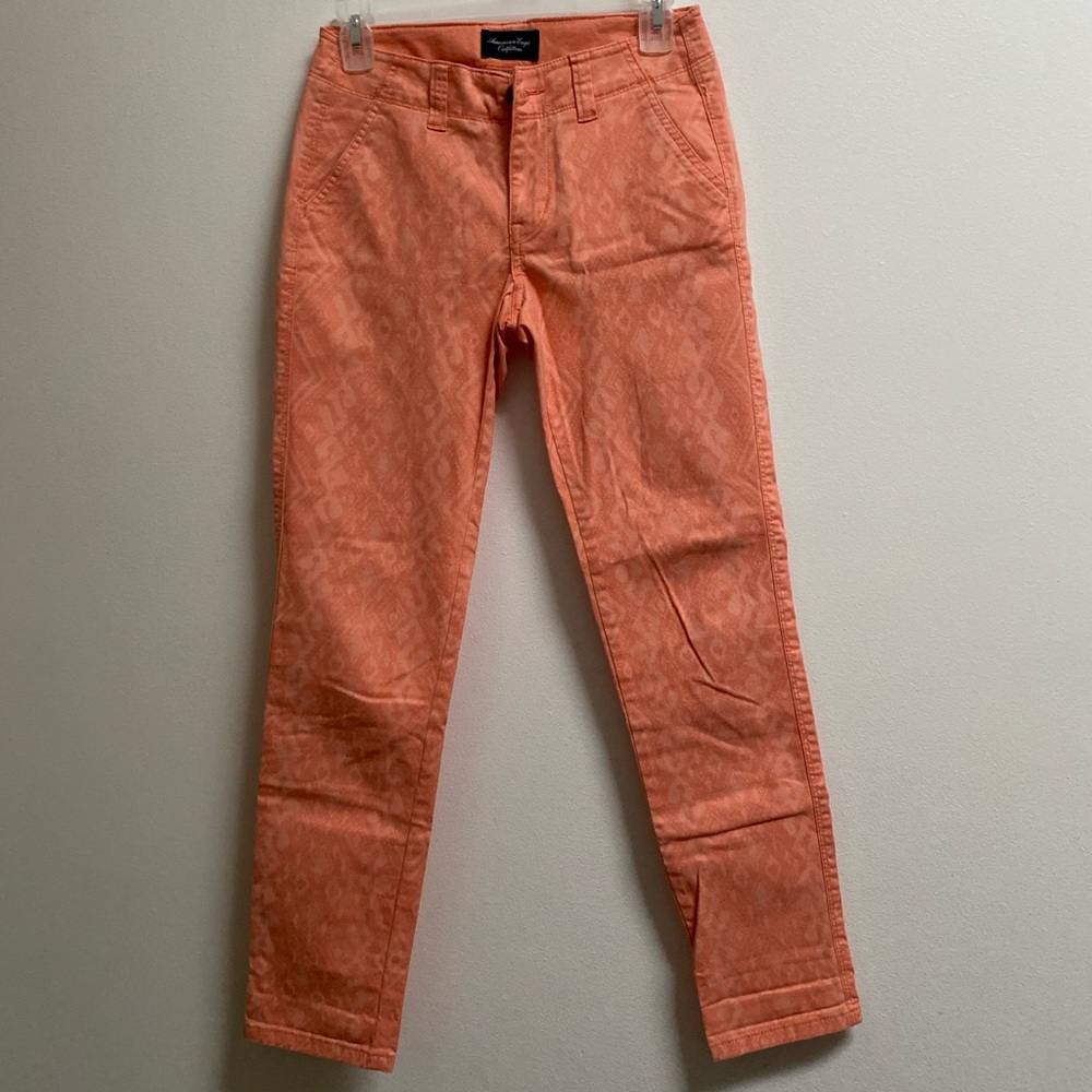 American Eagle Ikat Print Stretch Chino Pants Size 00